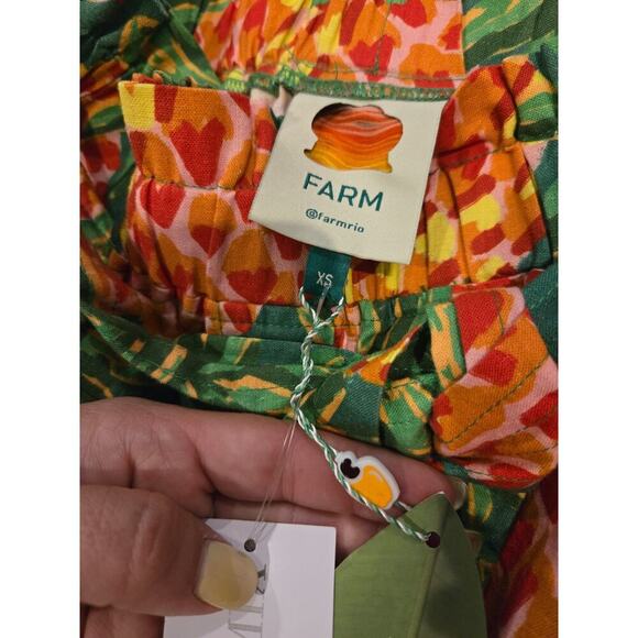 FARM Rio Women's Pineapple Print Shorts XS Multicolor Summer Casual - Picture 7 of 8